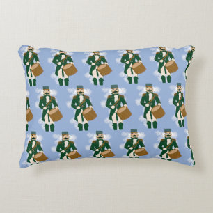 Nutcracker Frosted Blue Rectangular Cushion