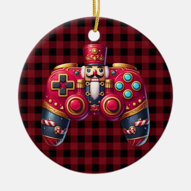 Nutcracker Game Controller Ornament (Front)