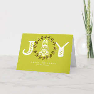 Nutcracker Green Holiday Card