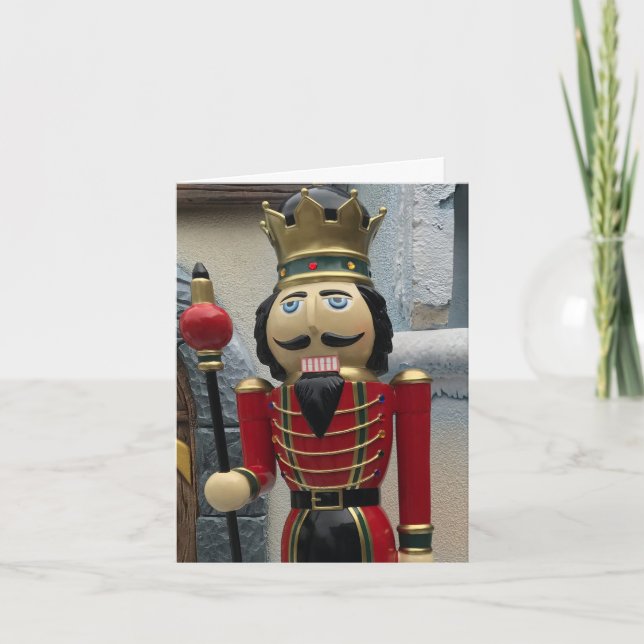 Nutcracker Guard Christmas Card (Front)