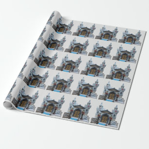 Nutcracker Guards and Santas Grotto Wrapping Paper