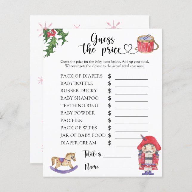 Nutcracker - Guess the price! Game (Front/Back)