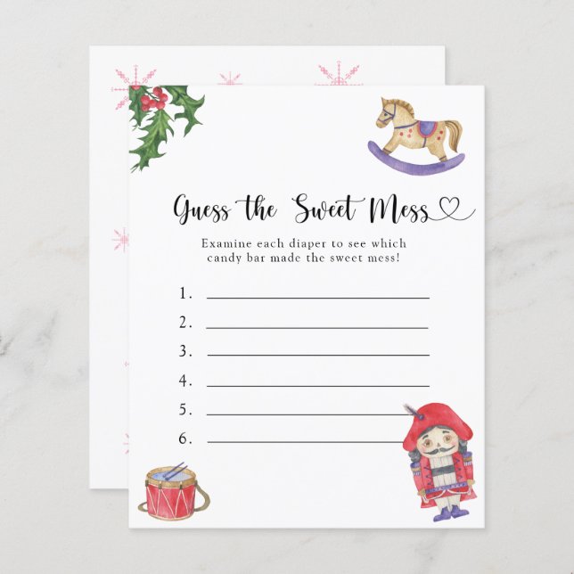 Nutcracker - Guess the Sweet Mess game (Front/Back)