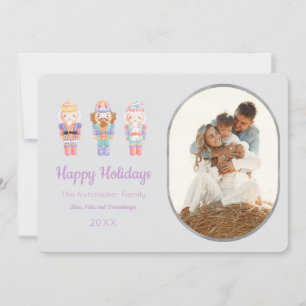 Nutcracker Happy Holidays Photo Greeting Card