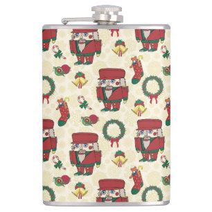 Nutcracker Holiday Christmas Hip Flask
