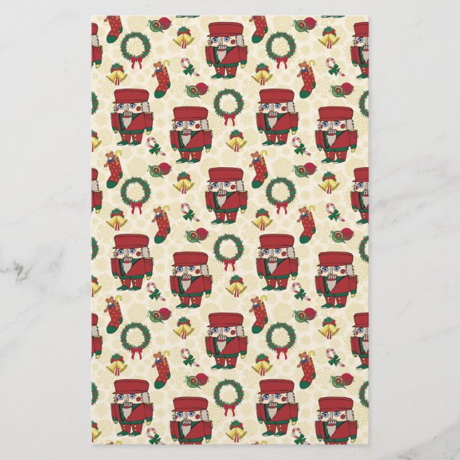 Nutcracker Holiday Christmas Stationery (Front)