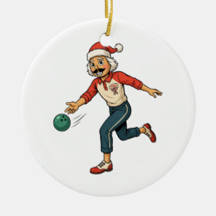 Nutcracker Holiday Game Thrower Casual Christmas Ceramic Ornament