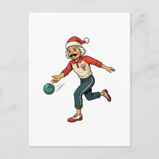 Nutcracker Holiday Game Thrower Casual Christmas   Postcard (Front)