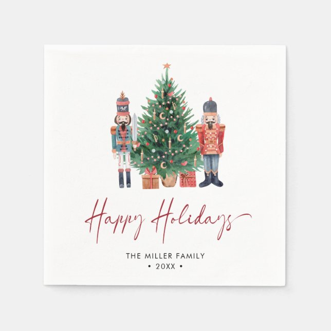 Nutcracker Holiday Napkins (Front)