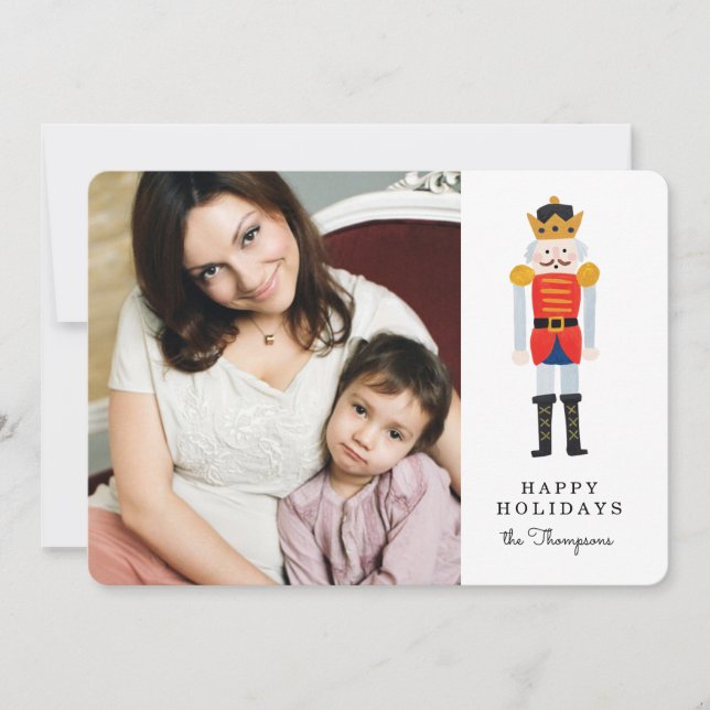 Nutcracker Holiday Photo Card (Front)
