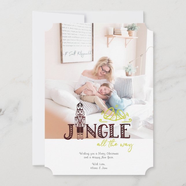 Nutcracker Holiday Photo Card (Front)