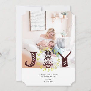 Nutcracker Holiday Photo Card Joy