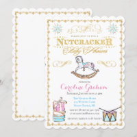 Nutcracker Holiday Winter Baby Shower Invitation