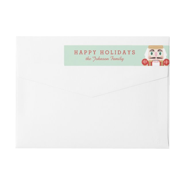 Nutcracker Holiday Wraparound Labels (Back)