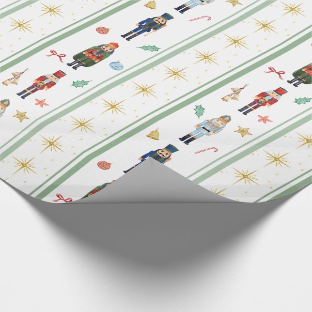 Nutcracker Holiday Wrapping Paper (Corner)