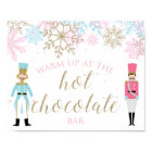 Nutcracker Hot Chocolate Bar Pink Gold Snowflakes 