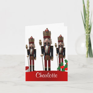 Nutcracker King Christmas Personalised Card