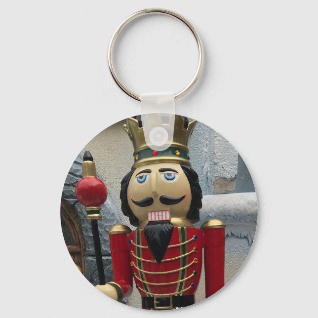 Nutcracker King Guard Christmas Key Ring (Front)