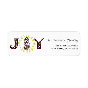 Nutcracker Label Joy Return Address Label
