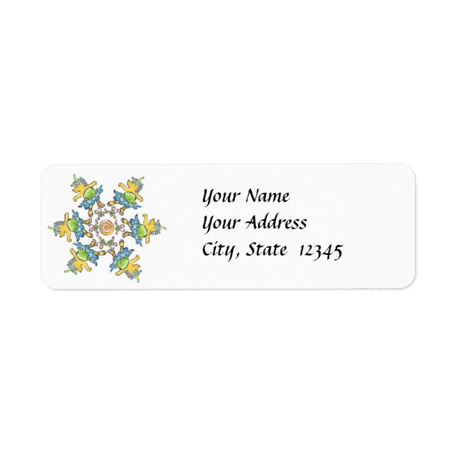 Nutcracker label return address label (Front)