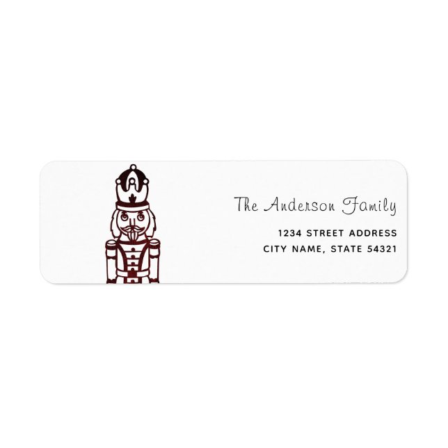 Nutcracker Label Simple Return Address Label (Front)