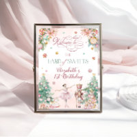 Nutcracker Land Of Sweet Birthday Party Welcome