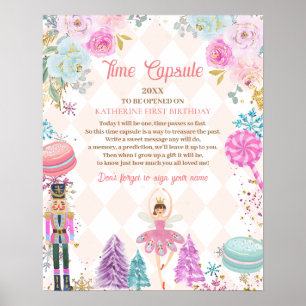 Nutcracker Land of Sweets Birthday Time Capsule Poster
