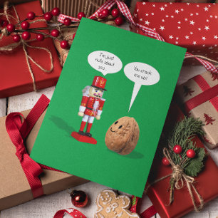 Nutcracker Love Pun Christmas Holiday Card