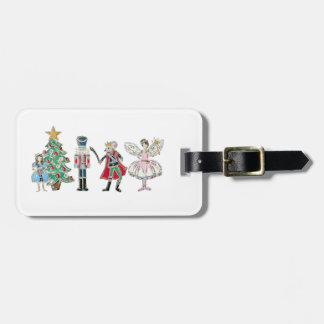 Nutcracker luggage tag ballet
