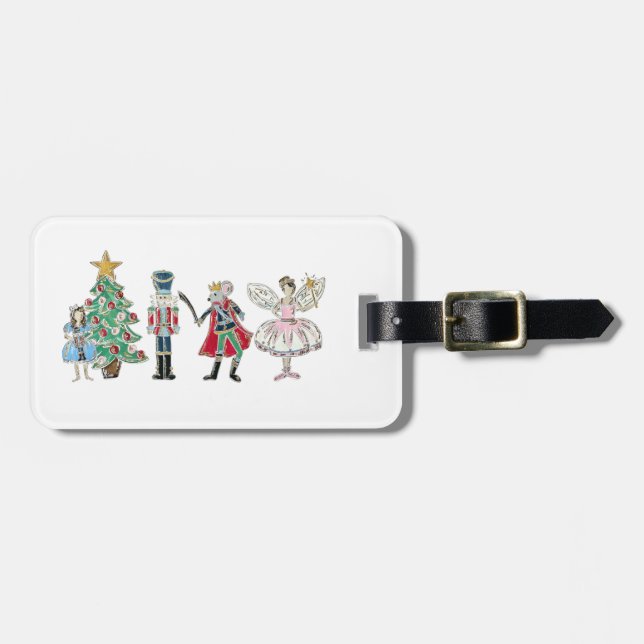 Nutcracker luggage tag ballet (Front Horizontal)