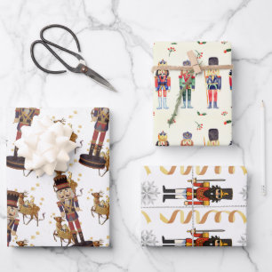   Nutcracker Men Soldiers Christmas  Wrapping Paper Sheet