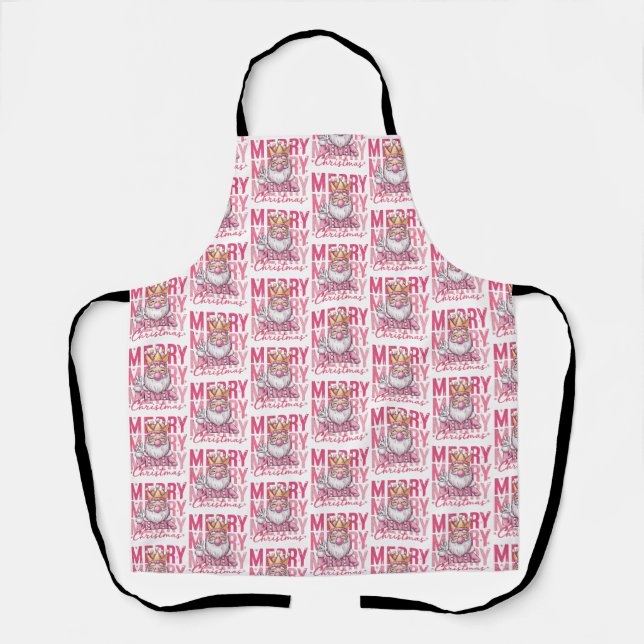 Nutcracker Merry Christmas Pinky Ballet Soldier  Apron (Front)