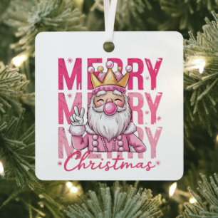 Nutcracker Merry Christmas Pinky Ballet Soldier Metal Tree Decoration