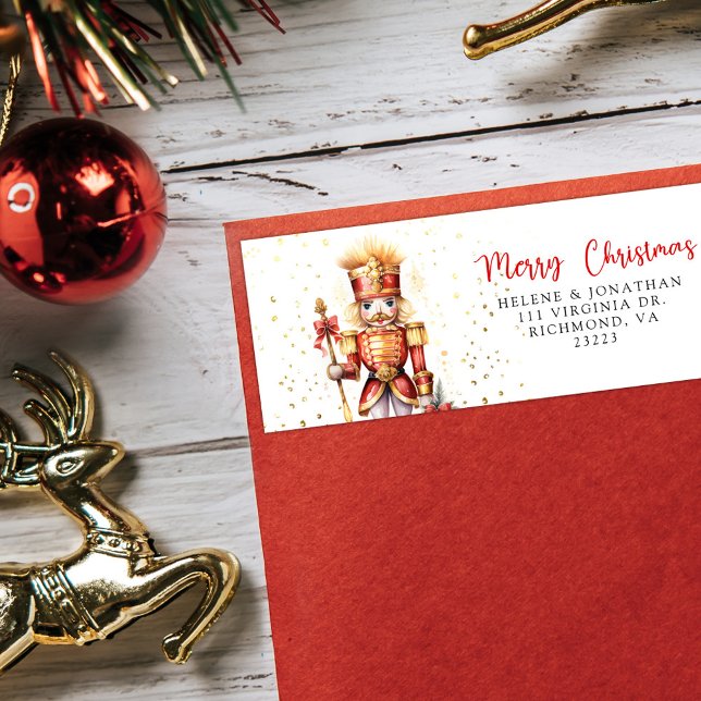 Nutcracker Merry Christmas Return Address Return Address Label (Nutcracker Merry Christmas Return Address Label
)