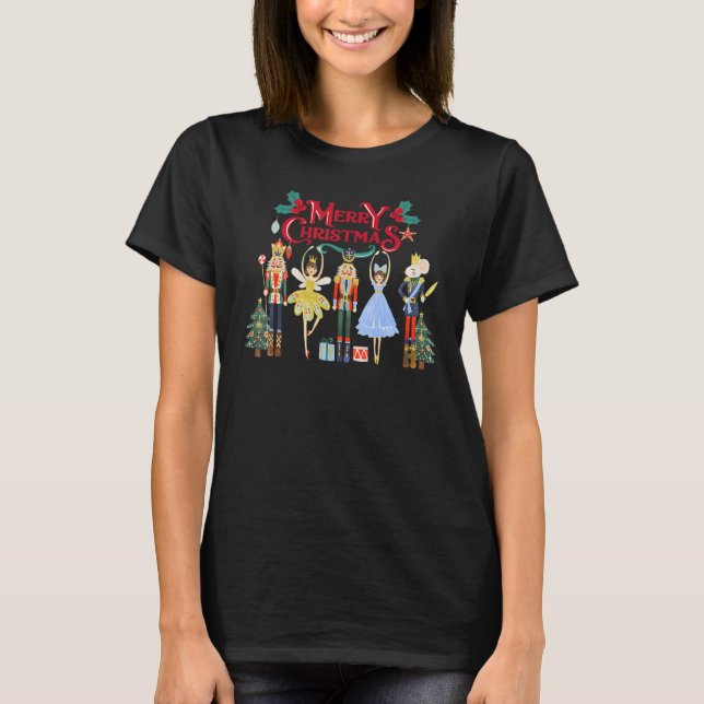 Nutcracker Merry Xmas Sugar Plum Fairy Nutcracker  T-Shirt (Front)