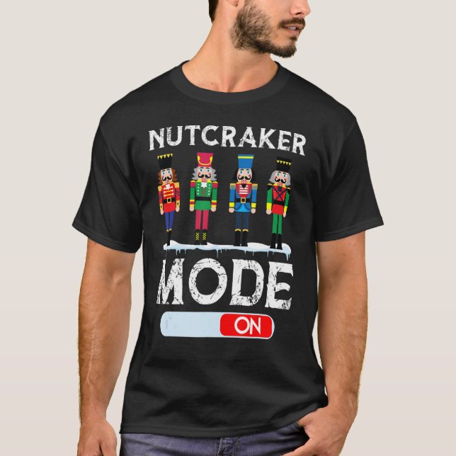 Nutcracker Mode On Dance Ballet  Christmas Pyjamas T-Shirt (Front)