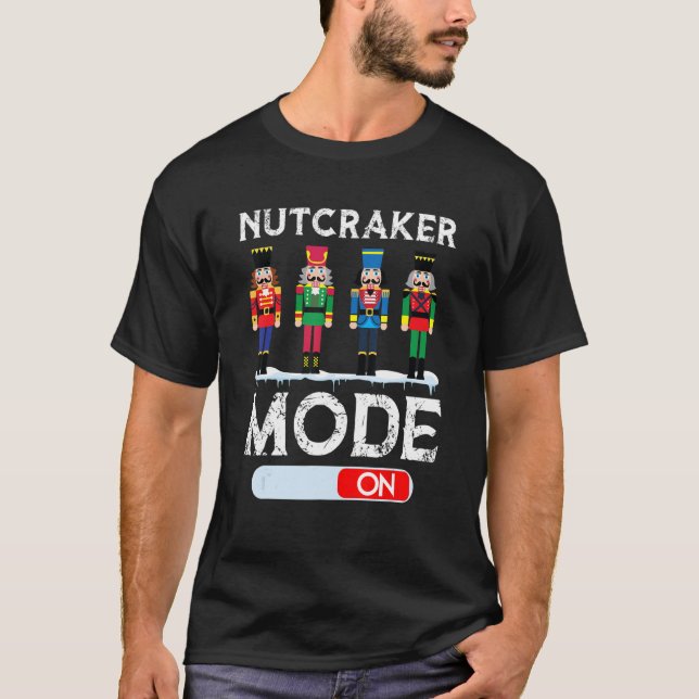 Nutcracker Mode On Dance Ballet  Christmas Pyjamas T-Shirt (Front)