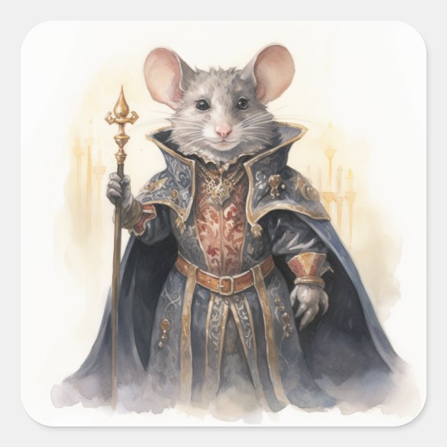 Nutcracker Mouse King Character Square Sticker (Front)