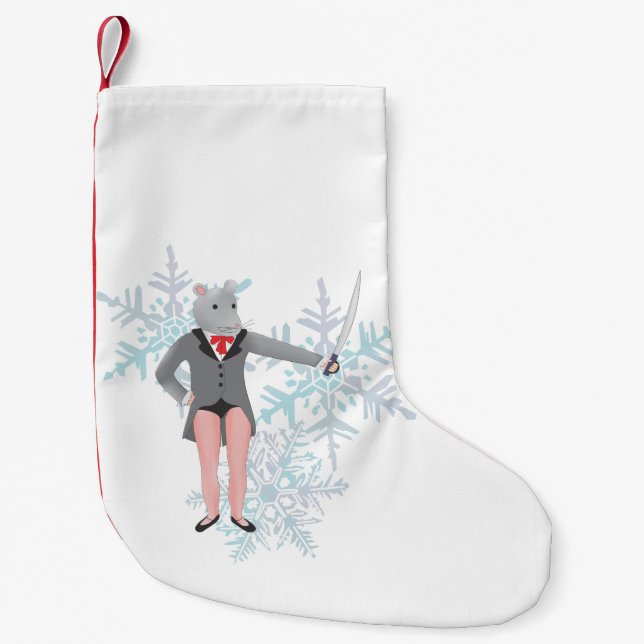 Nutcracker Mouse King Christmas Stocking (Front)