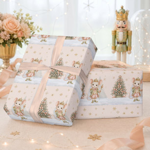Nutcracker Mouse King Christmas Tree Birthday Wrapping Paper