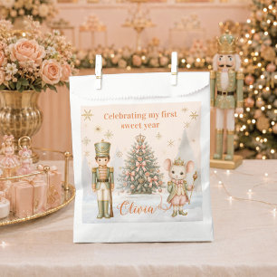 Nutcracker Mouse King Soldier Sweet One Birthday Favour Bag