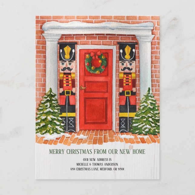 Nutcracker New Home Moving Announcement Postcard (Front)
