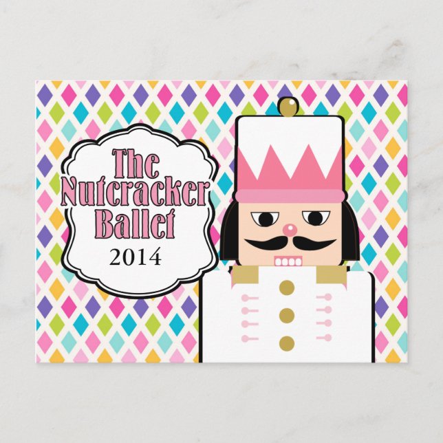 Nutcracker on Diamonds Postcard (Front)