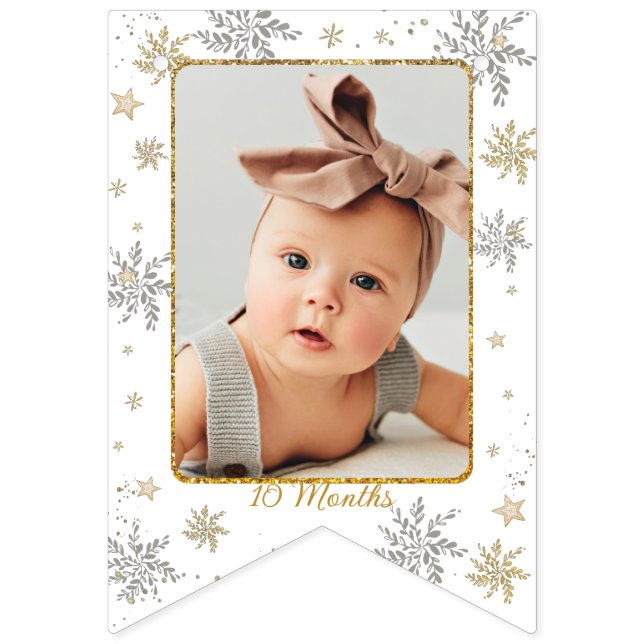 Nutcracker Onederland 1st Birthday Photo Milestone Bunting (Twelfth Flag)