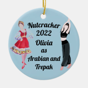 Nutcracker Ornament- Arabian and Trepak Ceramic  Ornament