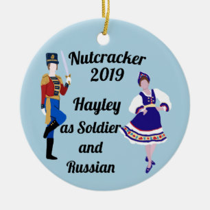 Nutcracker Ornament-Soldier and Russian Ceramic Ornament