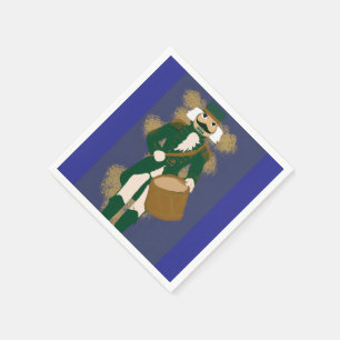 Nutcracker Paper Napkin Navy Blue Soldier