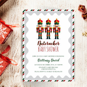 Nutcracker Party Christmas Baby Shower Invitation
