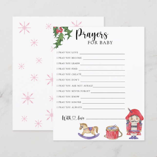 Nutcracker - Party game | prayers for baby (Front/Back)
