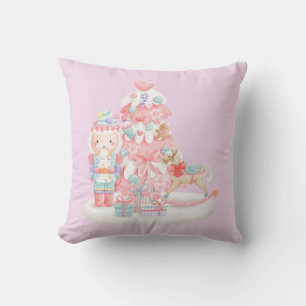 Nutcracker Pastel Christmas Cushion
